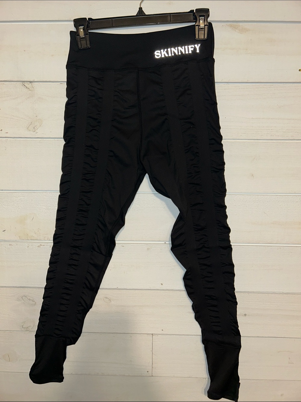 SKINNIFY compression  Black Ruched Leggings